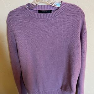 Lavender Tight Knit Sweater - Size Small